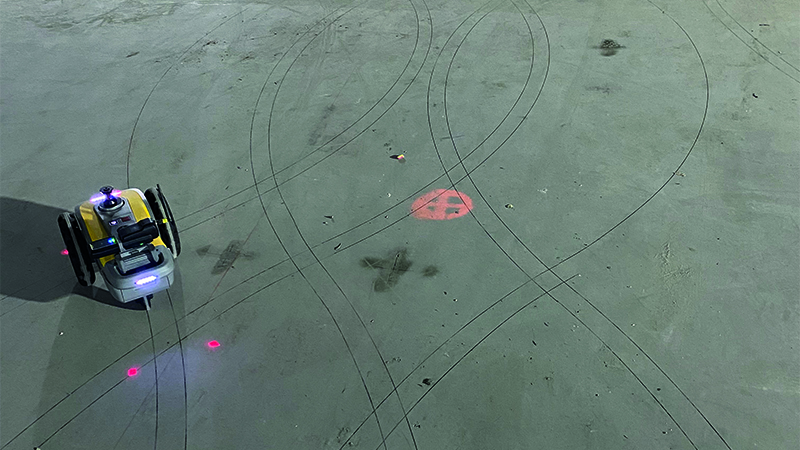 HP SitePrint marking concrete